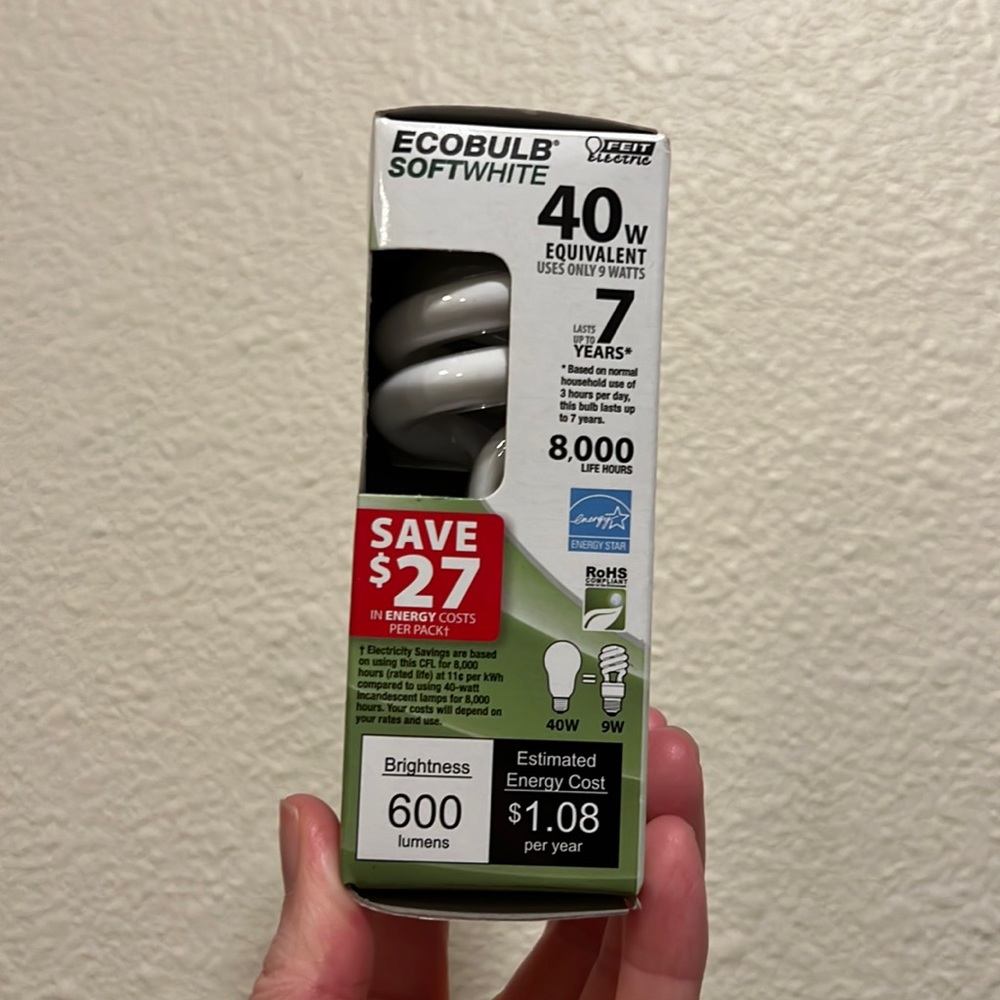 💝 10/$10 💝LED Light Bulb, 40W Equivalent, Energy Star, 600 Lumens